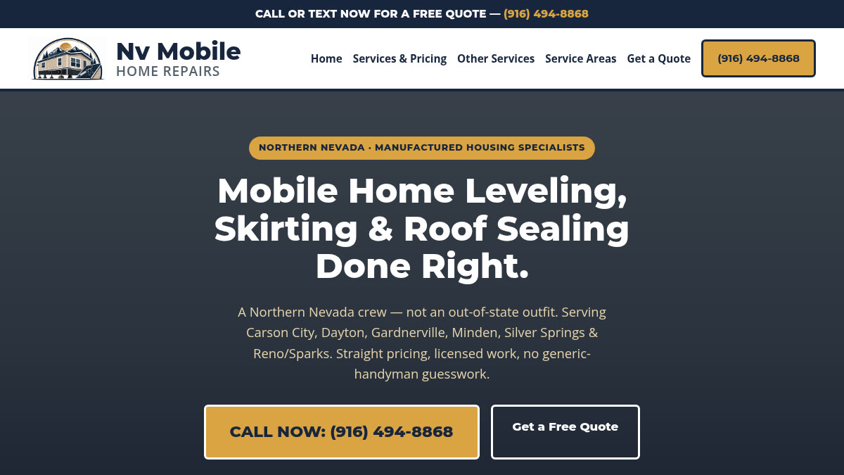 Reno mobile home renovation: the gap between demand and supply